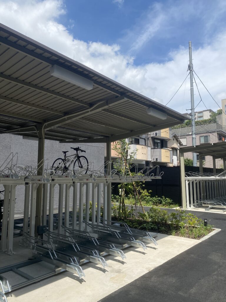 自転車置き場の画像